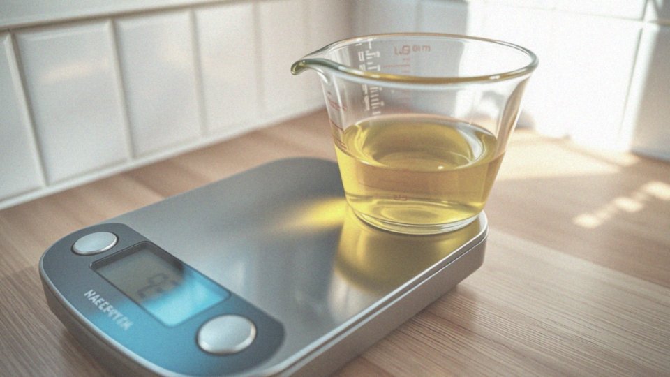 Jak dokładnie odmierzyć 100 ml oleju w gramach?