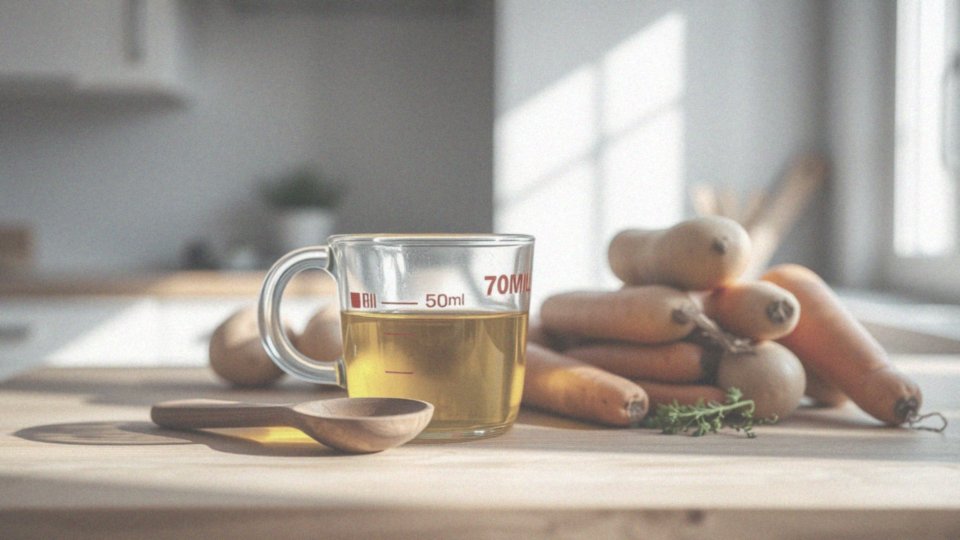 Jak 70 ml oleju wpływa na kaloryczność potraw?