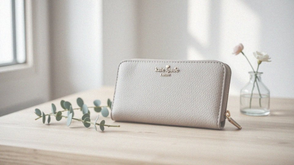 Jakie materiały są używane w portfelach kate spade?