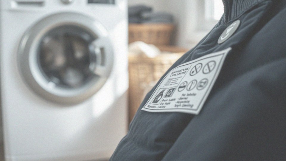 Co mówią metki o praniu kurtki zimowej?