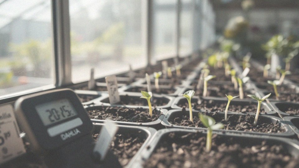 Jaką temperaturę powinno mieć podłoże do kiełkowania dalii?